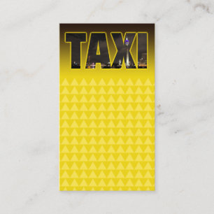 Elegant TAXI skylt för förarhytten taxi Visitkort