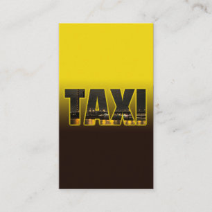 Elegant TAXI skylt för förarhytten taxi Visitkort