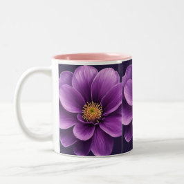 Elegant Tea & Coffee Mugg med Lila Flower Print