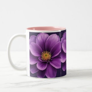 Elegant Tea & Coffee Mugg med Lila Flower Print