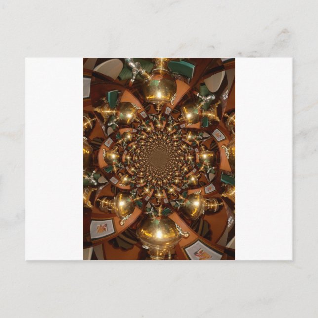 Elegant Tea Culture - Vintage Samovars Vykort (Framsida)