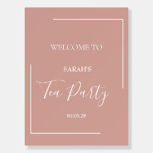 Elegant Tea Party födelsedag