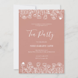 Elegant  Tea Party-inbjudan Inbjudningar