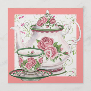 Elegant Tea Party - SRF Inbjudningar