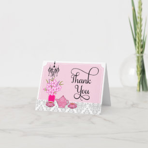 Elegant Tea Party Tack Kort
