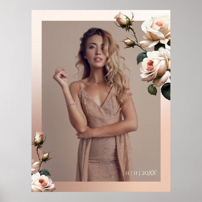 Elegant Tea Ro Möhippa Poster (Framsidan)