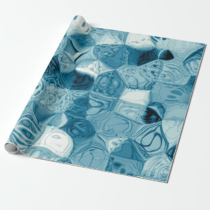 Elegant Teal Abstrakt Geometries Shapes Artwork   Presentpapper