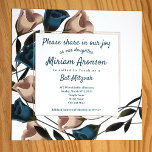 Elegant Teal Beige Ro Bat mitzvah inbjudan<br><div class="desc">Denna unika Bat mitzvah inbjudan till teal- och biträdgårdsodling i ro samordnas på ett utmärkt sätt med kuvert,  adressetiketter och klistermärken. De är lätta att anpassa och andra storleka val finns tillgängliga. Dessa Bat mitzvah inbjudningar till trendiget är goda som en uppsättning och kommer att bli en underbar nyckelfråga.</div>