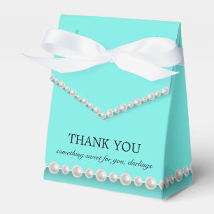 Elegant Teal Blue Glam Tiffany Theme Baby Shower Presentaskar