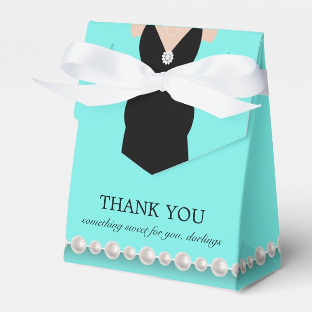 Elegant Teal Blue Tiffany Theme Baby Shower Presentaskar (Framsidan Sidan)