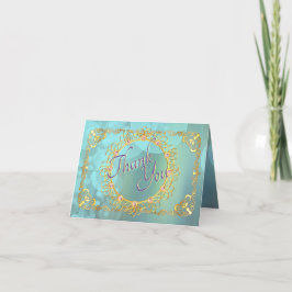 Elegant Teal Bubbles Tack Kort