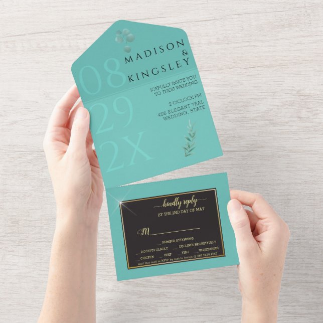 Elegant Teal Fab (Avrivbar del)