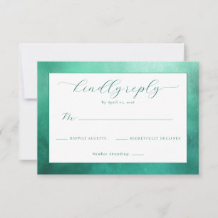Elegant Teal Formellt Svar
