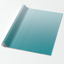 Elegant Teal Gradient Matte Wrapping Papper Presentpapper