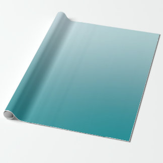 Elegant Teal Gradient Matte Wrapping Papper Presentpapper