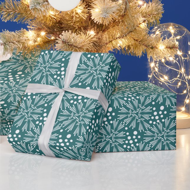 Elegant Teal Grönt - Helgdag jul Presentpapper (Helgdagar)