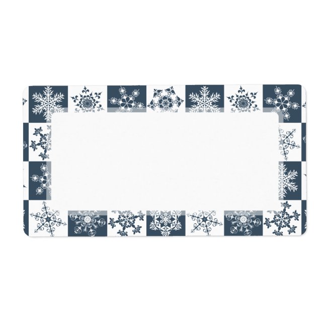 Elegant Teal Grönt Winter Helgdag Fraktsedel (Framsidan)