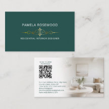 Elegant Teal Guld Inredningsdesign Studio