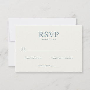 Elegant Teal RSVP-kort OSA Kort