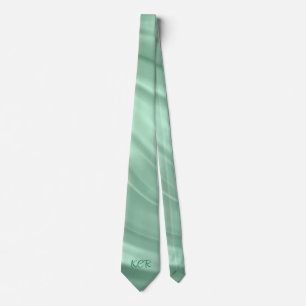 Elegant Teal Swirl Mönster Monogram Initialer Slips