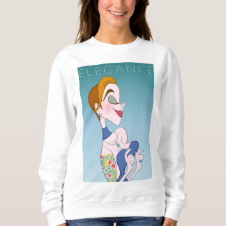 Elegant Tecknad Dam T Shirt