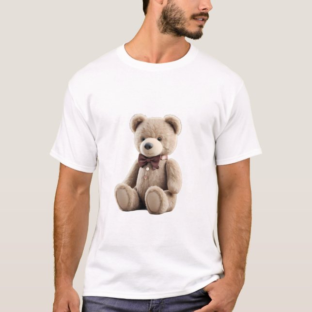 Elegant Teddy Bear T Shirt (Framsida)