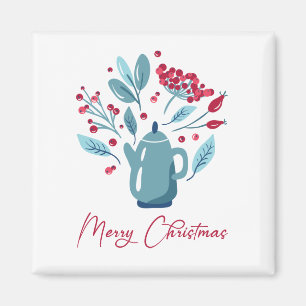 Elegant Tekanna Bouquet God jul Magnet