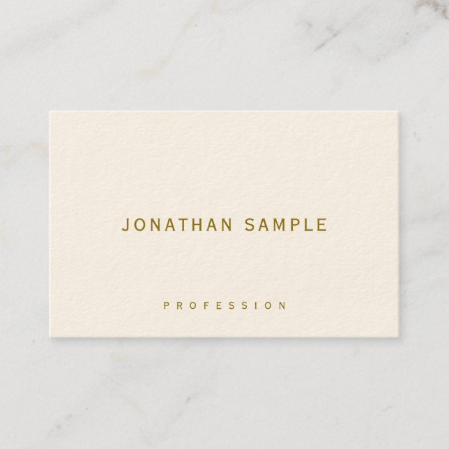 Elegant Template Business Cards Gold Text Luxury Visitkort (Framsida)