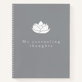 Elegant Template Grått och White Lotus Flower