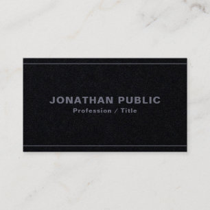Elegant Template Premium Black Papper Luxury Visitkort