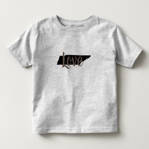 elegant TENNESSEE KÄRLEK skript på grått T Shirt