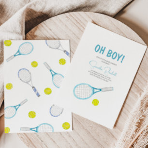 Elegant Tennis Baby Shower-inbjudan Inbjudningar