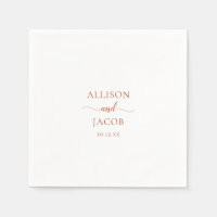 Elegant Terra Cotta Script Bröllop