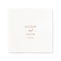 Elegant Terra Cotta Simple Bröllop