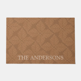 Elegant Terracotta Botanical Mönster Anpassningsba