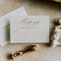 Elegant Terracotta Calligraphy Bröllop
