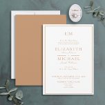 Elegant Terracotta Classic Script Monogram Bröllop Inbjudningar<br><div class="desc">Din bröllop är en av de viktigaste dagarna i ditt liv, så du vill att allt ska vara perfekt. Det inkluderar era inbjudningar! Den här Eleganten Terracotta Classic Script Monogram bröllopsinbjudan är precis vad du behöver för att ange tonen för din speciella dag. Den lyxiga terracotta-konstruktionen är perfekt för en...</div>