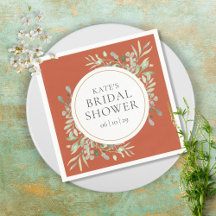 Elegant Terracotta Guld Greenery Möhippa