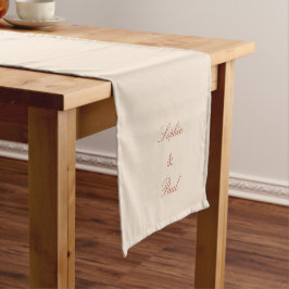 Elegant Terracotta Script Bröllop Bord Springer