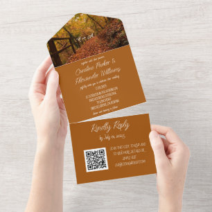 Elegant Terracotta Script OSA Whimsical QR-kod