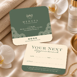 Elegant Terracotta Spa Salong Estetiker Välbefinna Tidsbeställning Kort