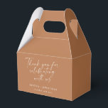 Elegant Terracotta Trendig Script Anpassningsbar T Presentaskar<br><div class="desc">Elegant Terracotta Trendig Script Anpassningsbar Tack Favoritruta</div>