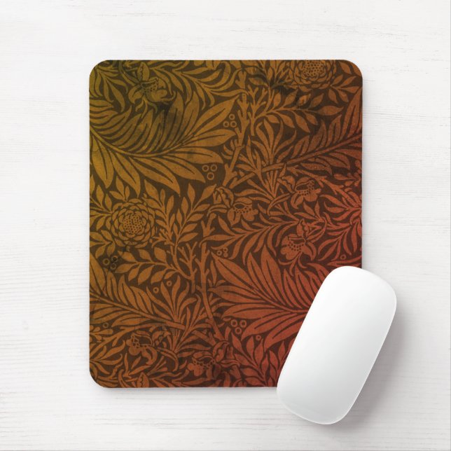 Elegant Terrakotta Boho Botaniskt Mönster  Musmatta (Med mus)