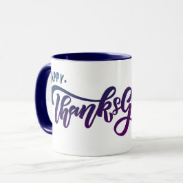 Elegant Text Happy thanksgiving typografi Mugg