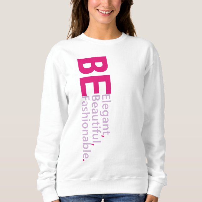 Elegant Text Motiverande citattecken Svettskjorta T Shirt (Framsida)