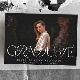Elegant Text Photo High School Studenten Meddelande