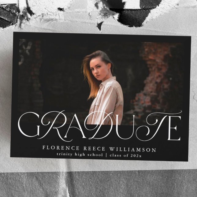 Elegant Text Photo High School Studenten Meddelande (Skapare uppladdad)