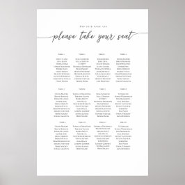 Elegant, textmall, sittplan, poster