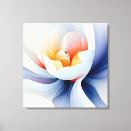 Elegant Texturerad Blommigt Art Canvastryck