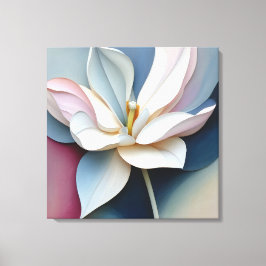 Elegant Texturerad Blommigt Art Canvastryck